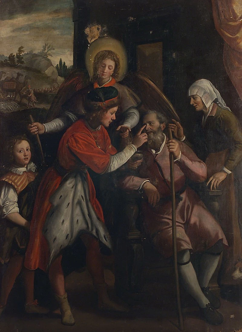 Tobia guarisce suo padre cieco - Kunsthistorisches Museum